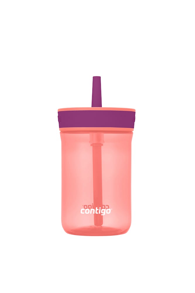Kids’ Leighton Straw Tumbler with Spill-Proof Leak-Proof Lid, 14oz E8