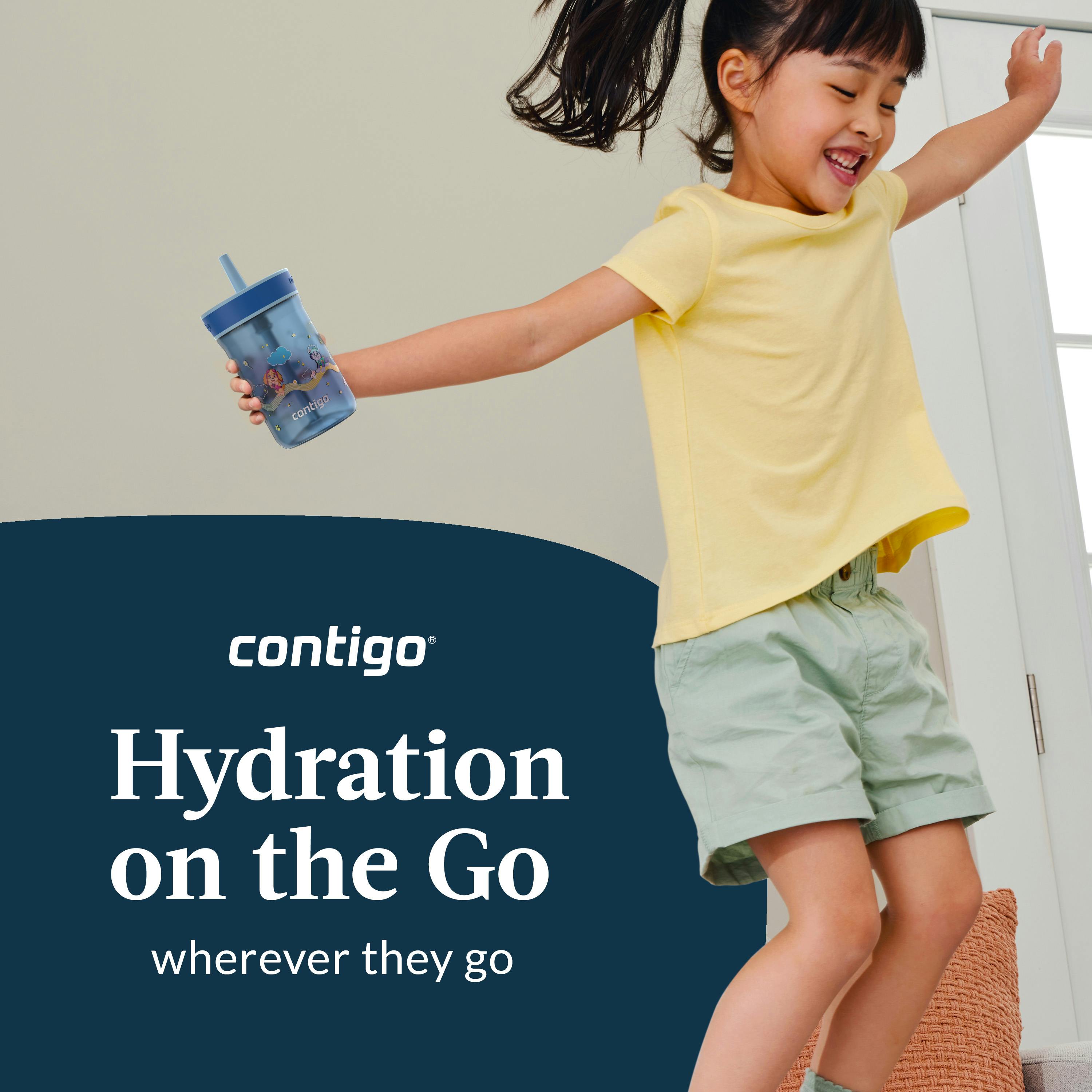 Contigo® Kids’ Leighton Straw Tumbler with Spill-Proof Leak-Proof Lid, 14oz