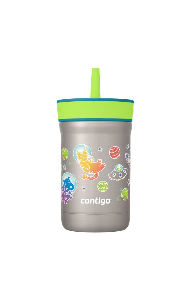 Kids Leighton Spill-Proof Stainless Steel Tumbler with Straw, 12oz S9