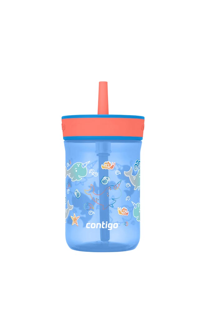 Kids’ Leighton Straw Tumbler with Spill-Proof Leak-Proof Lid, 14oz D7
