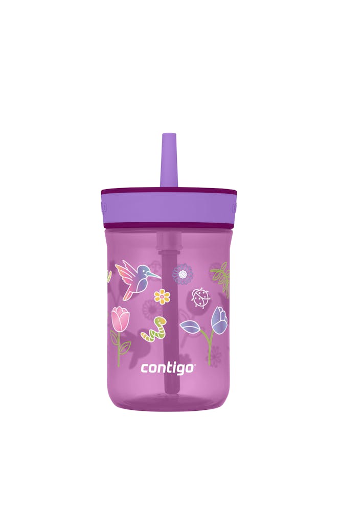 Kids’ Leighton Straw Tumbler with Spill-Proof Leak-Proof Lid, 14oz D7
