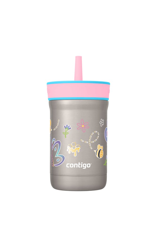 Kids Leighton Spill-Proof Stainless Steel Tumbler with Straw, 12oz S9